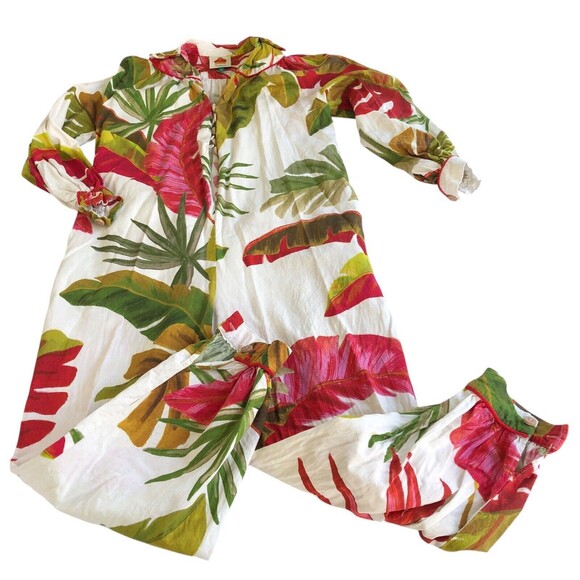 FARM Rio Spring Forest Jumpsuit One Piece Long Sleeves Multicolor Size XS - Picture 6 of 13